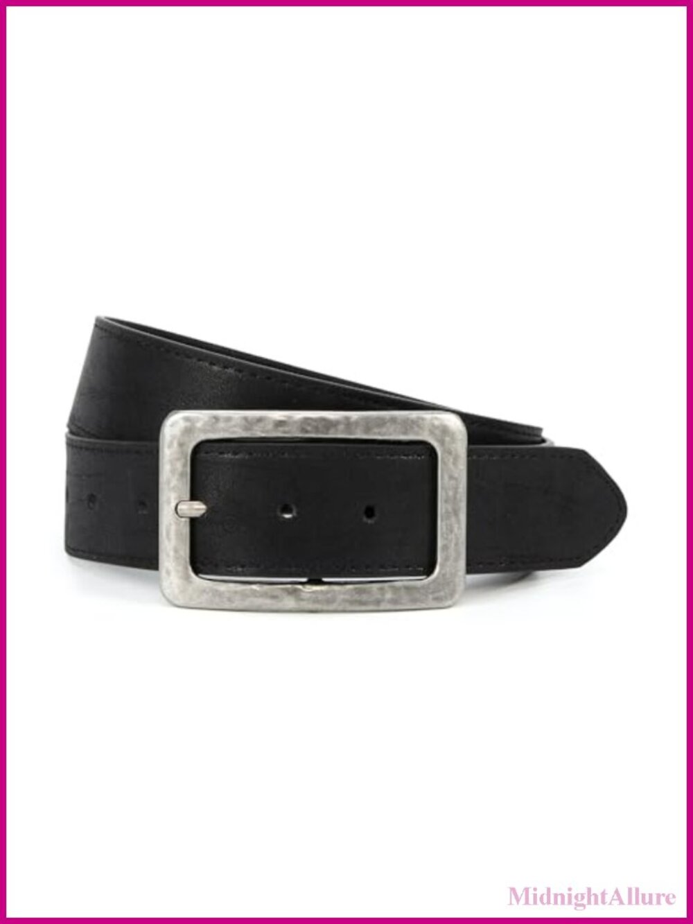 Wide Chunky Faux Leather Belt Vintage Square Buckle Waist Cincher